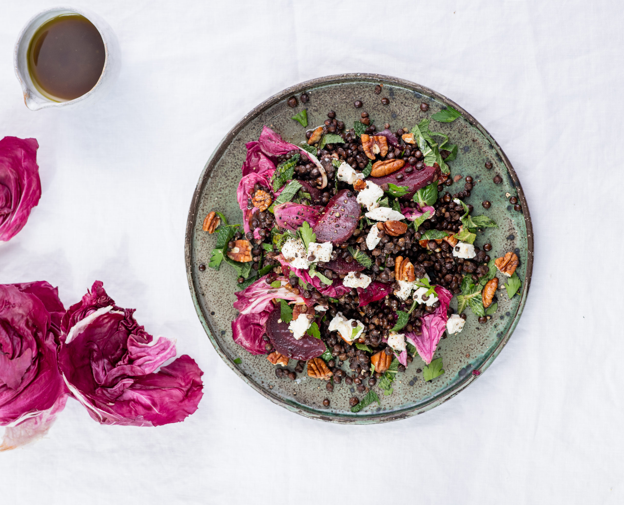 Warm Lentil Salad With Goats Cheese