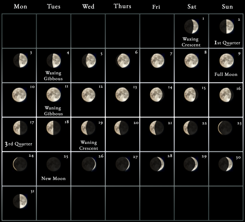2022 Moon Calendar