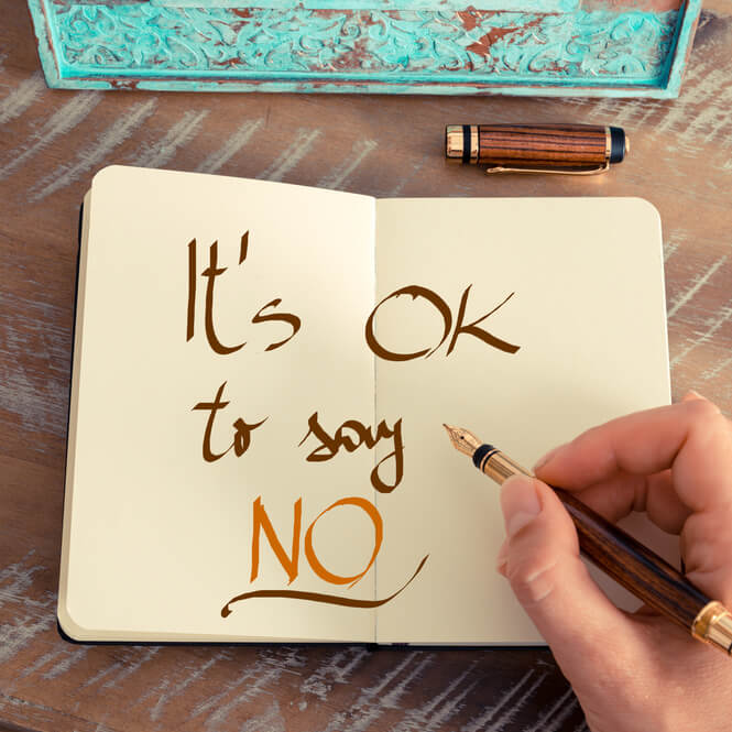 The simple trick to help you feel empowered to say ‘no’