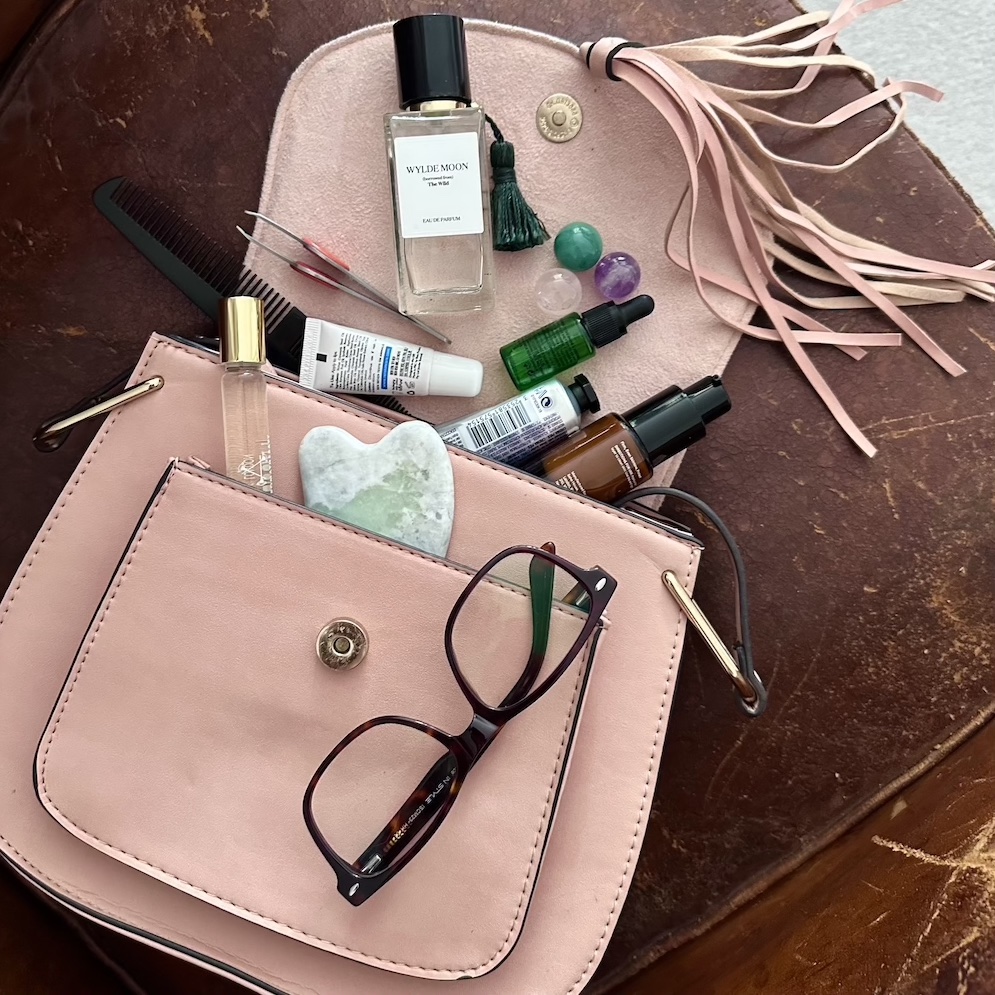 Handbag essentials to help with everything from hot flushes to chipped nails…