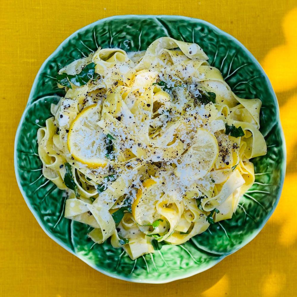 A lemony fettuccine alfredo that takes under 15 minutes