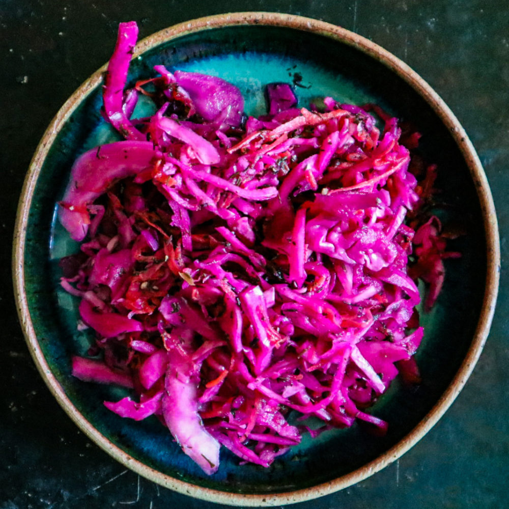 How to make gorgeous, bright pink pickled cabbage