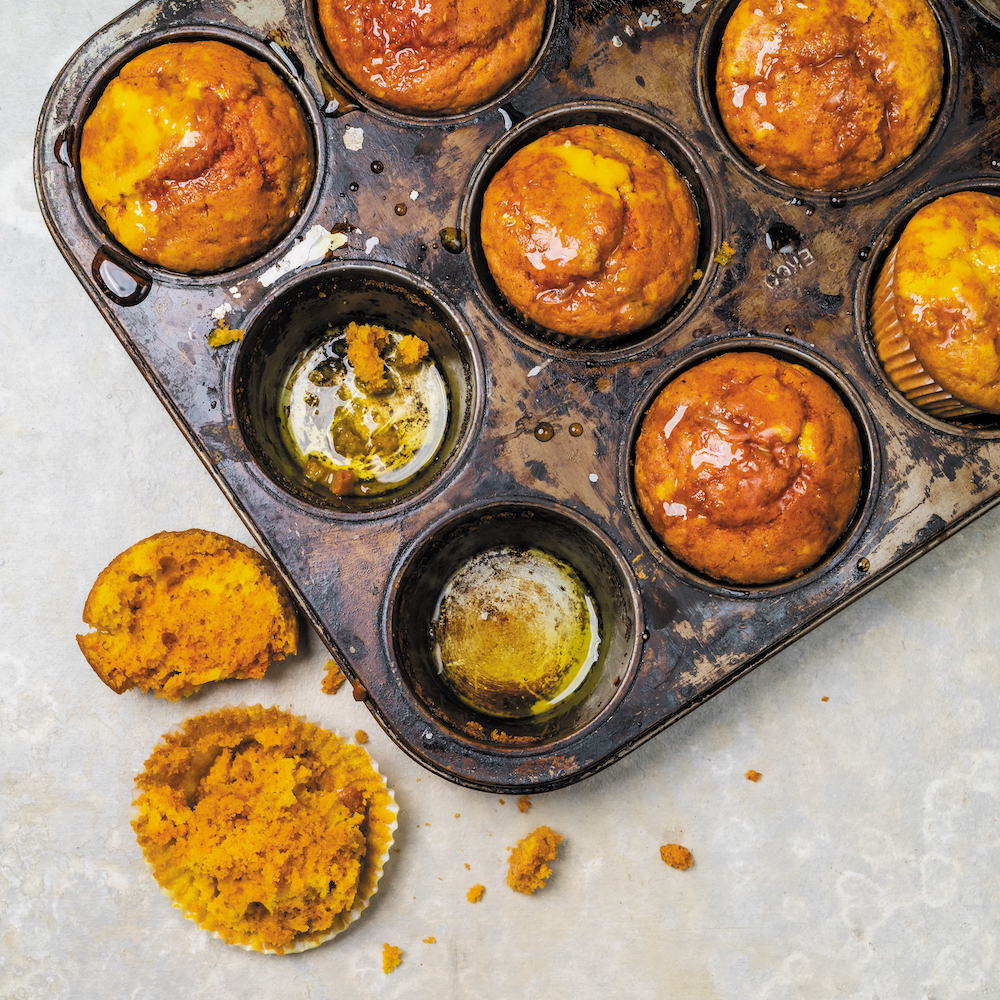 Immunity-supporting turmeric, ginger and citrus muffins