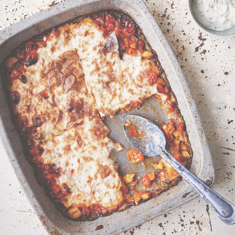 Moussaka and Tzatziki