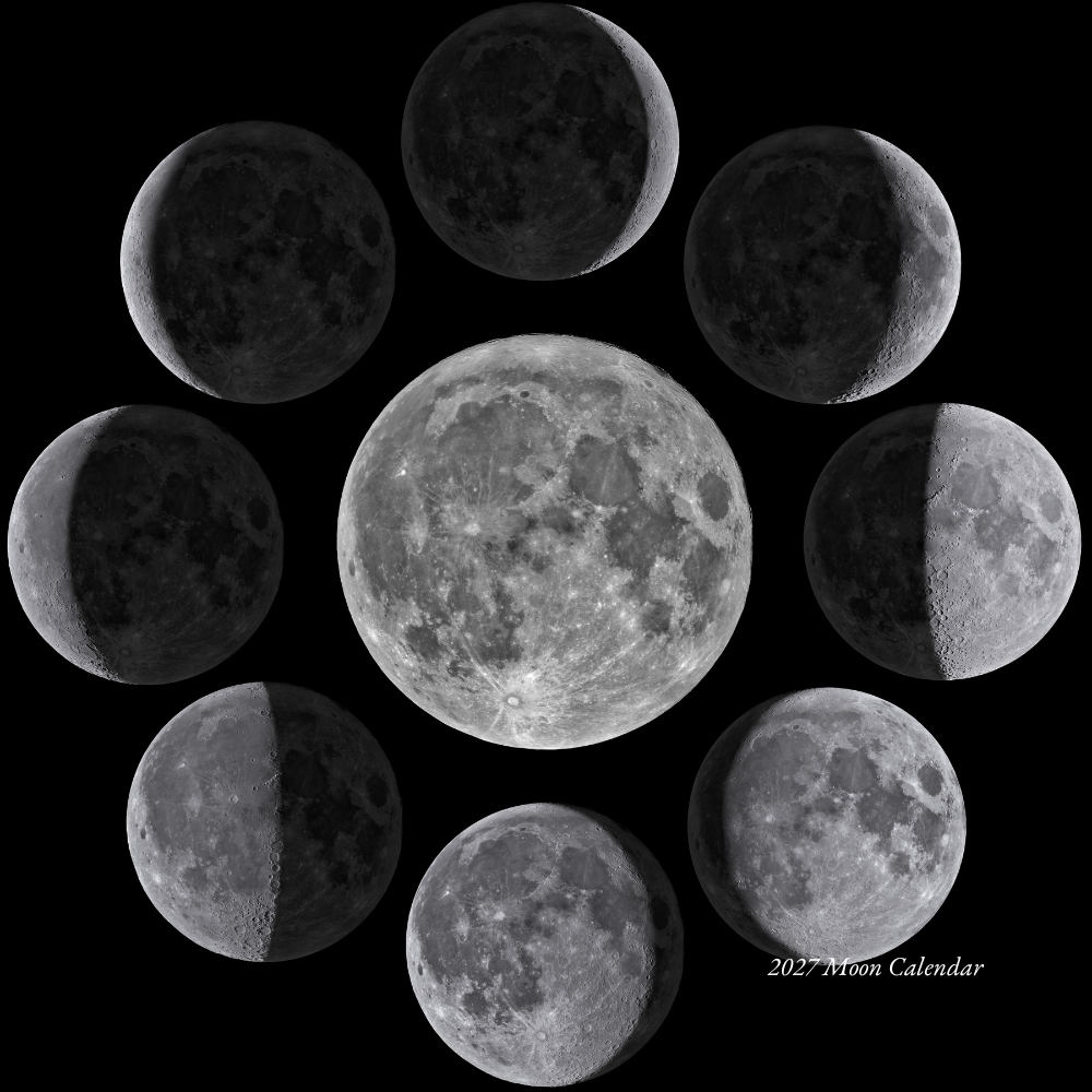 2027 Moon Calendar